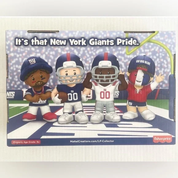 NY GIANTS NFL Fisher Price Little People NFL Edition NY GIANTS NWT - Picture 3 of 5